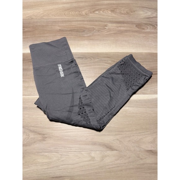 Gymshark Pants - Gymshark Energy+ Seamless Leggings Womens S Grey Cropped High Waist Yoga Gym